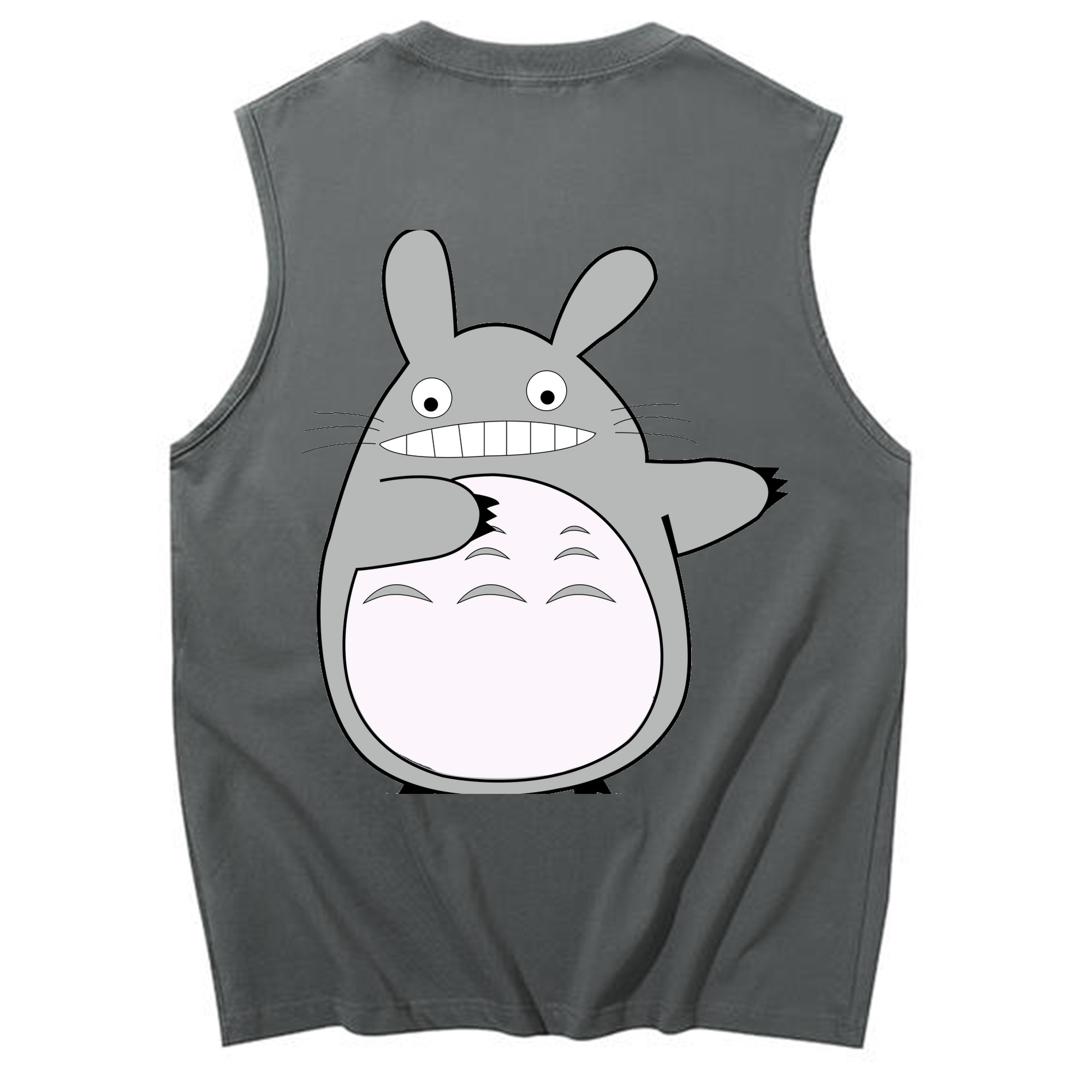 （画像用） となりのトトロ 草壁メイ 草壁サツキ My Neighbor Totoro Satsuki Kusakabe Mei Kusakabe コットン100％タンクトップ（背面プリント）